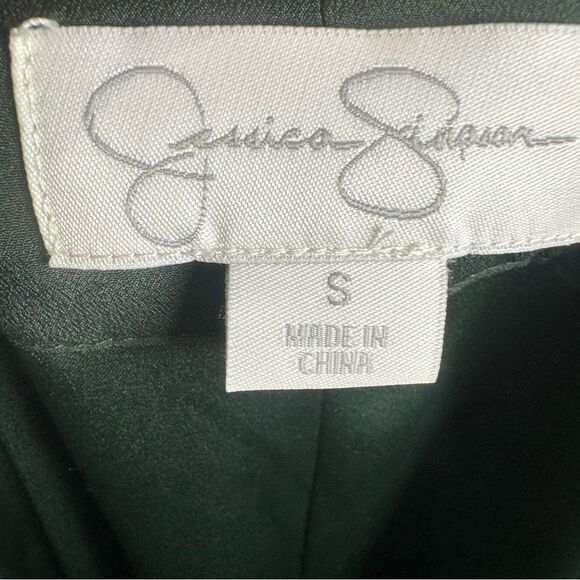 Jessica Simpson Forrest green and nude lace panel dress with pockets size small - Picture 6 of 7